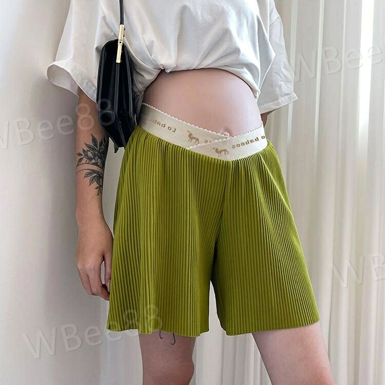 パンツ パンツ ショート 妊婦服 妊婦 ハーフ丈 ルームパンツ マタニティ 夏 マタニ...