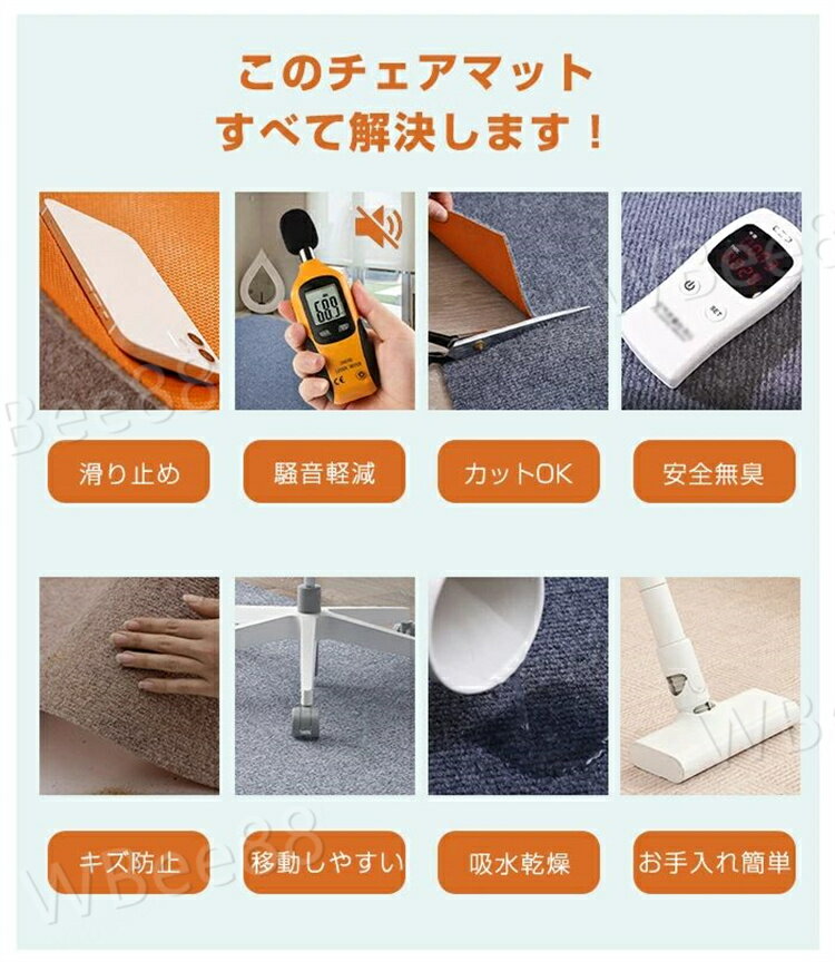 デスクカーペット チェアマット 円形 デスクマット ゲーミングチェアマット 防音 滑り止め ラウンド 床保護マット オールシーズン フロアマット テレワークデスク 足元マット 学習机 勉強机 汚れにくい 水洗いOK デスク下 傷防止 オフィス