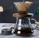 コーヒードリッパー 500ml 2-4人分 コーヒードリッパーとサーバーセット ハンドドリップ おしゃれ 耐熱ガラス