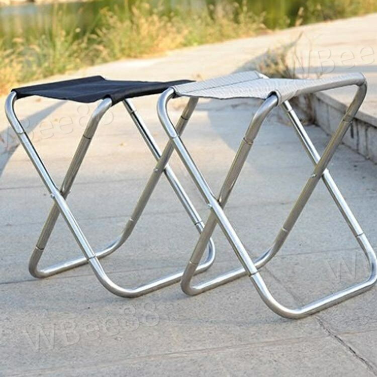 折りたたみ 折り畳み式 椅子 折り畳み 最大荷重175kg 収納袋付き ポケット いす 軽量スツール アウトドアチェア 合金 コンパクト キャンプ用 収納便利 旅行 お釣り 行列に立つ 持ち易い アルミ 1人用 [2]