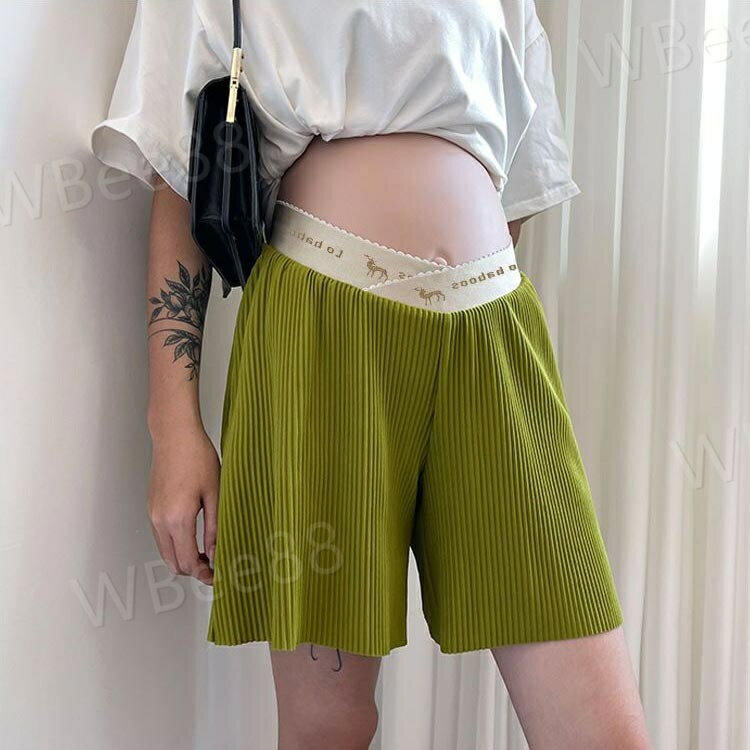 妊娠 妊婦 マタニティ 短パン ハーフ丈 パンツ ショーパン ショート 夏用 夏 薄手 ハーフパンツ ショートパンツ マタニティ