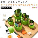 12個セット 型抜き棒付き クッキー 型 小さい ステンレス 抜き型 クッキー 型抜き 可愛い 星 ハート 動物 ウサギ 鳥 魚 きのこ クマ お花 菊 桜 お...