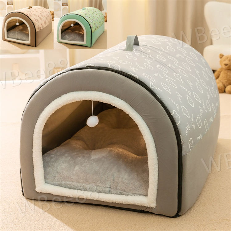 犬ハウス ペットハウス ドーム型 2way 室内 秋冬用 猫ハウス 犬ベット ペットベッド中型犬 大型犬 水洗..