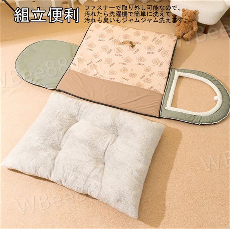 犬ハウス ペットハウス ドーム型 2way 室内 秋冬用 猫ハウス 犬ベット ペットベッド中型犬 大型犬 水洗える 折りたたみ 収納可能 保温防寒 おしゃれ 犬 猫 ペット用品 S/M/L/XL/2XL/3XL　3色展開 2