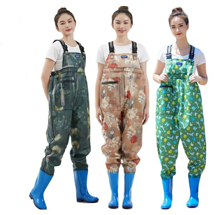 チェストハイ 女性用 ロング 長靴 林業 ウェーダー 胴付長靴 作業長靴 農作業 ウェーダー 釣り レディース おしゃれ チェストハイ アウトドア 田植え 水産業 漁業 鮮魚店 水場仕事