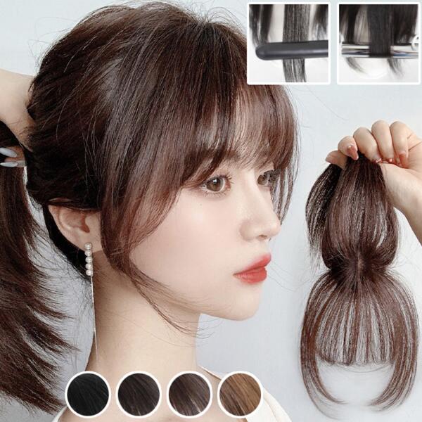 ブラック ボリューム 薄毛 自然 快適 高品質 ミセス かつら エクステ 増毛 人毛 ポイントウィッグ 人毛..