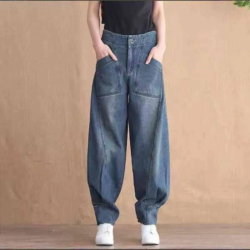 樂天商城 - デニムパンツ レディース ロングパンツ 秋冬 ゆったり デニムロングパンツ ボトムス 大きサイズ パンツ ズボン ハイウエスト デニム ロング丈 無地 シンプル カジュアル おしゃれ おでかけ 普段着
