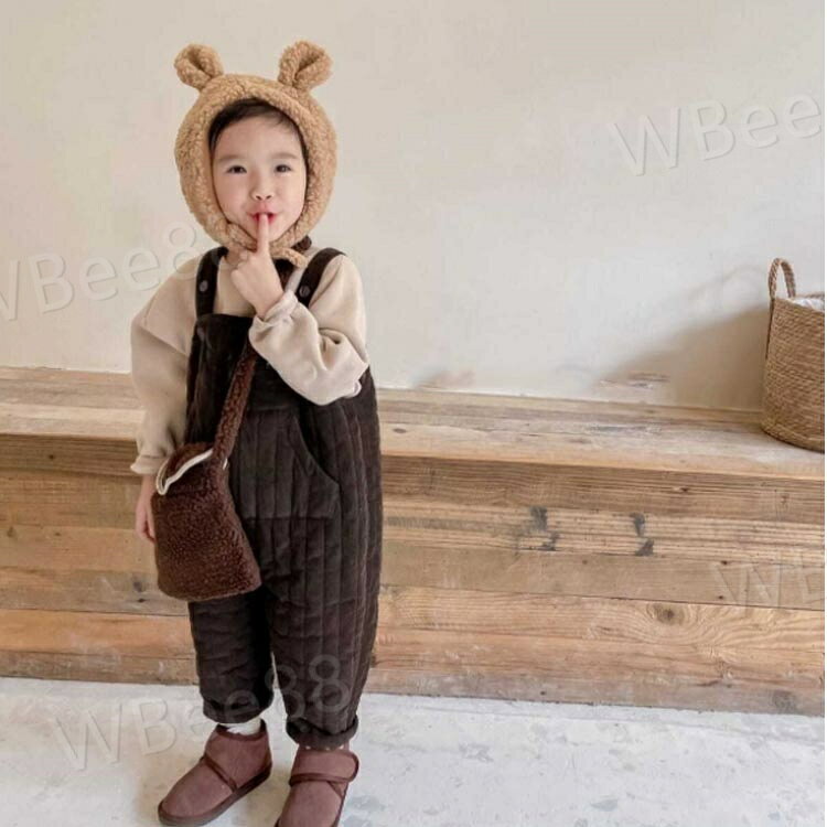 サロペット キッズ ベビー コーデュロイ 90 防寒 春 子供服 120 赤ちゃん 暖かい ...
