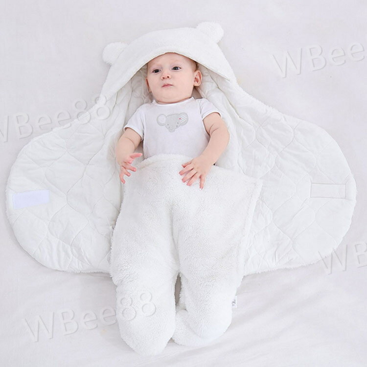 おくるみ 赤ちゃん フード付き 足付き 寝袋 秋冬 抱っこ布団 防寒 出産祝い ベビー 暖かい 柔らかい ふわふわ フード付き もこもこ クマさん 肌に優しい 厚手 新生児 3