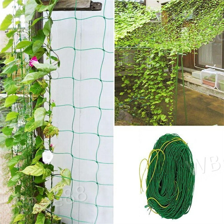 園芸ネット つる栽培ネット 幅0.9m×長さ1.8m 10cm角目 野菜誘引 つる性植物 キュウ...