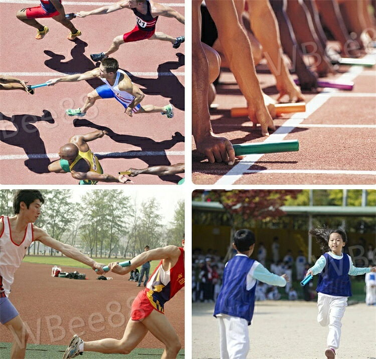 WBee88のリレーバトン 陸上 トラック競技 スポーツ シンプル 無地 練習 体育 運動 バトン リレー用 ランニング 走る｜アングル2