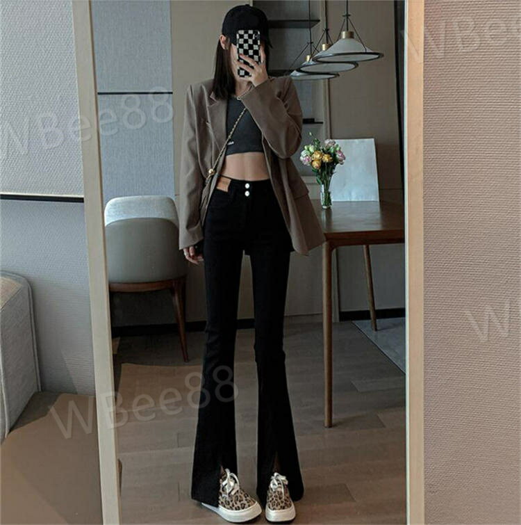 秋 夏 春 おしゃれ ジーンズ スキニー デニムパンツ ブーツカット 美脚 ロングフレアパンツ レディース パンツ