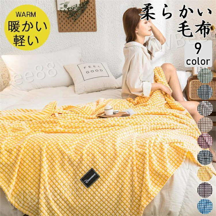 毛布シングル厚手あったかブランケッ...