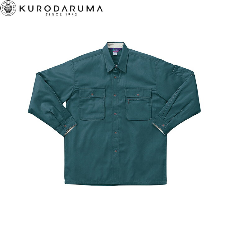 Rakuten - クロダルマ KURODARUMA 25069 長袖シャツ S M L LL EL 4L 5L 作業着 作業服