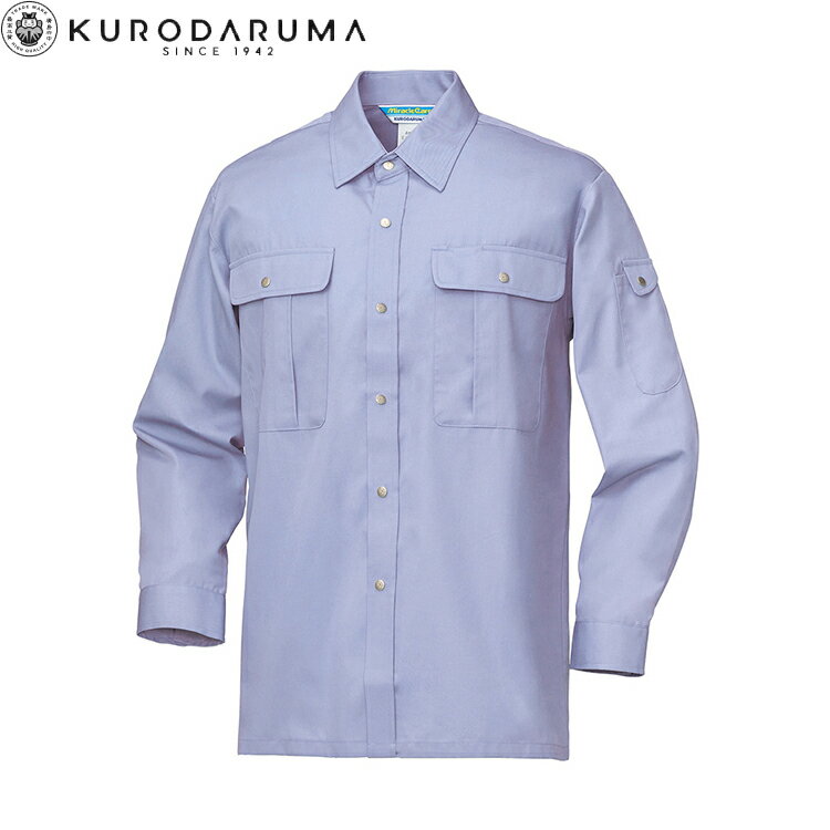乐天商城 - クロダルマ KURODARUMA 2535 長袖シャツ S M L LL EL 4L 5L 作業着 作業服