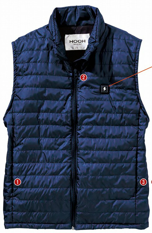 楽天市場】hooh ヒートベスト 1099の通販