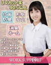 スクールシャツ 女子 半袖 形態安定 銀のAg抗菌防臭 or 消臭タグ 学生服 シャツ UVカット92% ノーアイロン ブラウス カッターブラウス A体 B体 ノンアイロン 速乾 部屋干しOK 制服 レディース ワイシャツ ホワイト 女子用 カッター 蛍光白【送料無料】