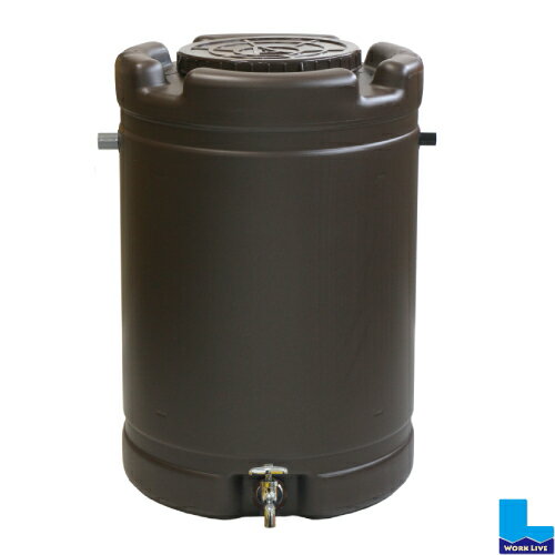 ●サイズ: 約580φ*H835mm ●容量: 約200L ●材質: PE ●色: 茶(ブラウン) ●国産品 ●メーカー：安全興業(株) ●付属品: ホース1M(内径25mm)*1、ジョイント(内径63φ)*1、ホースバンド*2、塩ビキャップ*1、シールテープ(5m)*1ヶ ※本製品にブロックは付属しません。