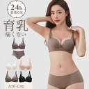 【2点セット】 ノンワイヤーブラ セット ショーツ セット セクシー ショーツ シームレス 脇高でしっかり補正 レディース 育乳ブラ 脇高ブラ 福袋 谷間 小胸...