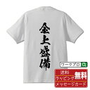 金上盛備 (かながみもりはる) オリジナル プリント Tシャツ 書道 習字 【 戦国武将 】 メンズ レディース キッズ S M L LL XL XXL 120 130 140 150 G-M G-L 【 名言Tシャツ おもしろtシャツ 父の日 母の日 敬老の日 こどもの日 等 】