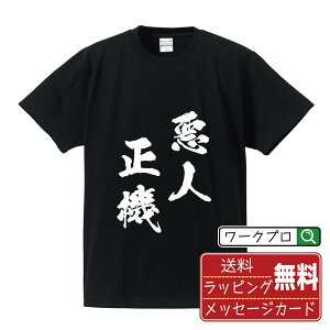 【お買い物マラソン P10倍】 悪人正機 (あくにんしょうき) オリジナル プリント Tシャツ 書道 習字 【 四字熟語 】 メンズ レディース キッズ S M L LL XL XXL 120 130 140 150 G-S G-M G-L 【 名言Tシャツ おもしろtシャツ 父の日 母の日 敬老の日 こどもの日 等 】