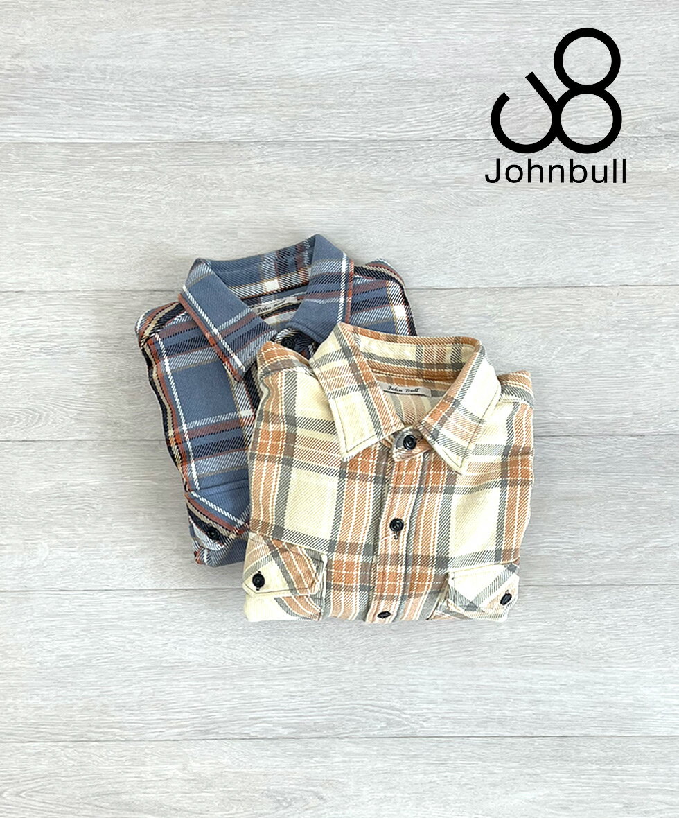 Rakuten - Johnbull CPOネルチェックシャツ ジョンブル CPOシャツ チェック ネル素材 NAVY メンズトップス シャツ 軽アウター