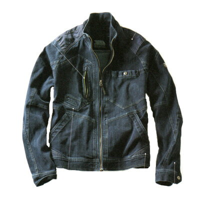 Long-Sleeved - 寅壱 作業服 8910-124 デニム 長袖 ブルゾンS〜5L ストレッチ