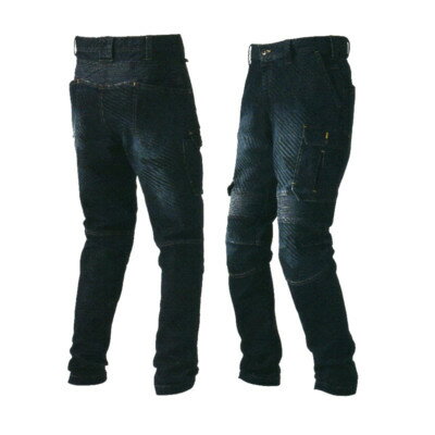 寅壱 作業服8980-219 デニム 蛇腹 カーゴパンツS(72)〜LL(88) 限定品toraichi 寅一 作業着 ズボン パンツ 丈夫 タフ 細身 ストレッチ カジュアル おしゃれ オシャレ