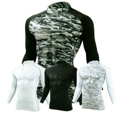 コンプレッションインナー コンプレッションウェア コンプレッションシャツ秋冬物 78124 長袖インナー 発熱インナー 裏起毛インナー 長袖 長袖ハイネック ハイネックインナーシャツ SS〜EL超消臭 吸湿 発熱 吸汗 速乾 汗臭 加齢臭 裏起毛 おしゃれ