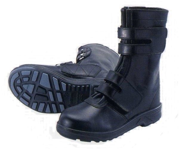 シモン 革製安全靴 8538 長マジック 帯電防止 JIS規格