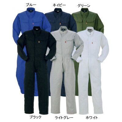 楽天作業服・空調服・防寒着キンショウ作業着 作業服 DON 112 ツナギ服つなぎ XL（＝3L＝EL）サイズおしゃれ　オシャレ [作業服から事務服まで総アイテム数10万点以上!][綺麗で丁寧な刺しゅう職人の店]