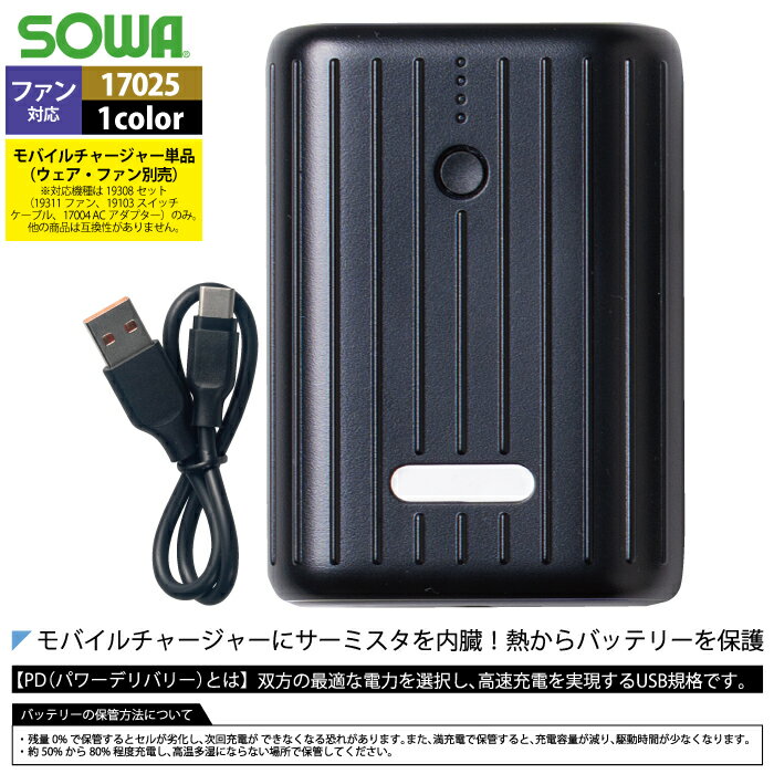 ファン付きウェア 桑和 SOWA 作業服 作業...の紹介画像3