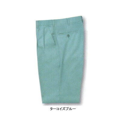 サンエス 作業服 BC354E ツータックパンツ W100・ミントグリーン7 パンツ（スラックス）