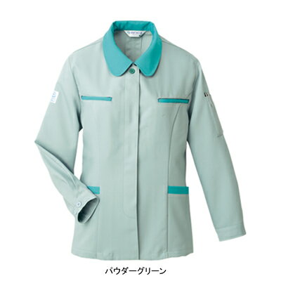 作業着 作業服 ベスト E2244 スモック XL(＝3L＝EL)サイズ・パウダーグリーン[作業服から事務服まで総アイテム数10万点以上!][綺麗で丁寧な刺しゅう職人の店]