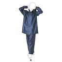 作業着 作業服 A-120A ビニール ジャンパーズボン(上下セット) L 紺26