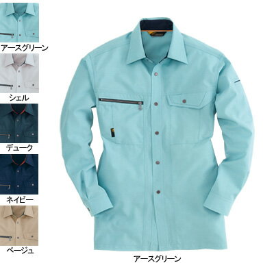 Rakuten - バートル BURTLE 作業服 作業着 9063 長袖シャツ 5L かっこいい おしゃれ 秋冬用 メンズ レディース ユニセックス ストレッチ