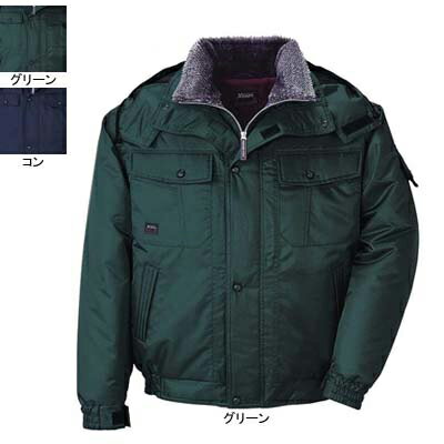 ジーベック XEBEC 作業服 572 防水ブルゾン LL・グリーン60 作業着 メンズ ワークウェア