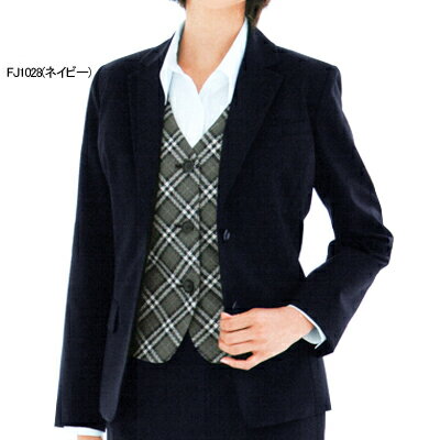 事務服・制服・オフィスウェア ヌーヴォ FJ1028 ジャケット 17号・ネイビー1