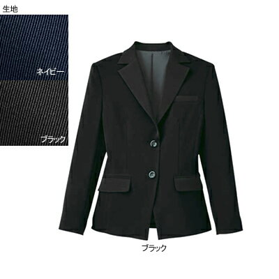 事務服・制服・オフィスウェア ヌーヴォ SJ1004 ジャケット 5号・ブラック2 事務服・制服・オフィスウェア ヌーヴォ SJ1004 ジャケット 5号・ブラック2