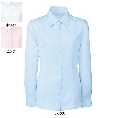 事務服・制服・オフィスウェア ヌーヴォ FB752E ブラウス(長袖) 17号・サックス2 事務服・制服・オフィスウェア ヌーヴォ FB752E ブラウス(長袖) 17号・サックス2