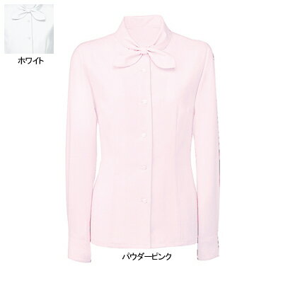 事務服・制服・オフィスウェア ヌーヴォ FB7544 ブラウス(長袖) 15号・パウダーピンク7 事務服・制服・オフィスウェア ヌーヴォ FB7544 ブラウス(長袖) 15号・パウダーピンク7