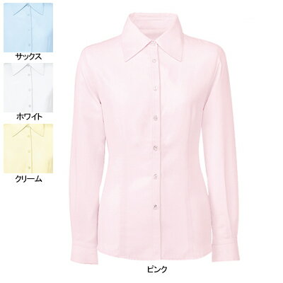 事務服・制服・オフィスウェア ヌーヴォ FB7548 ブラウス(長袖) 17号・ピンク3