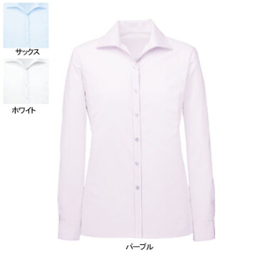 事務服・制服・オフィスウェア ヌーヴォ FB75529 ブラウス(長袖) 11号・パープル12