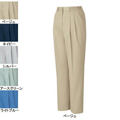 自重堂 作業服 80106 エコ3バリューレディースツータックパンツ XL 秋冬用 作業ズボン 作業着 レディー..