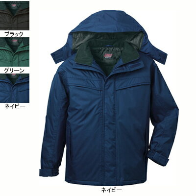 自重堂 作業服 48463 防水防寒ハーフコート(フード付) 4L 防寒着 防寒服 秋冬用 防寒ブルゾン 作業着 メンズ ワークウェア jichodo かっこい...