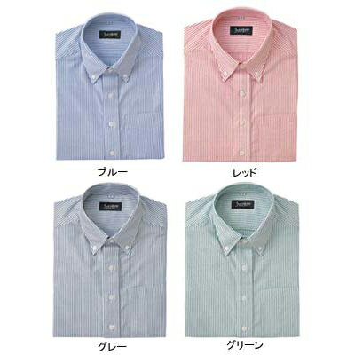 作業着 作業服 サンエス JB55015 レディース半袖シャツ(全4色) S・グリーン27