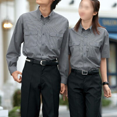 サンエス 作業服 JB55031 男女兼用長袖シャツ(全4色) XL(＝3L＝EL)サイズ・エンジ89 作業着 ワークウェア かっこいい メンズ