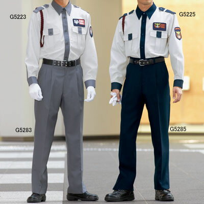 警備服・防犯商品 G-best G5223 冬長袖シャツ SS-4L ワッペンや吊紐は付属なし