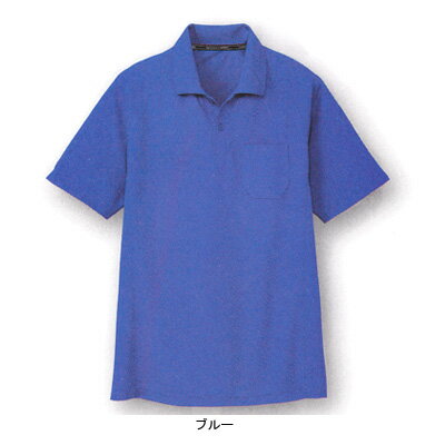 Short Sleeves - 作業着 作業服 コーコス AS-1657 吸汗速乾 半袖ポロシャツ L・ブルー6[作業服から事務服まで総アイテム数10万点以上!][綺麗で丁寧な刺しゅう職人の店]