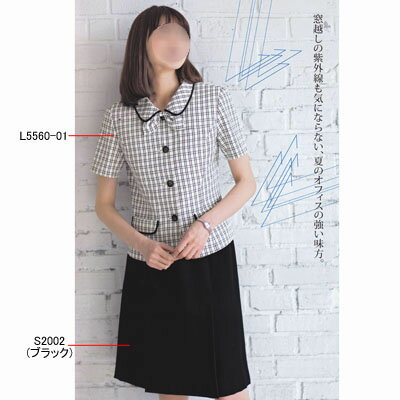 事務服・制服・オフィスウェア ピエ L5560-01 オーバーブラウス 15号